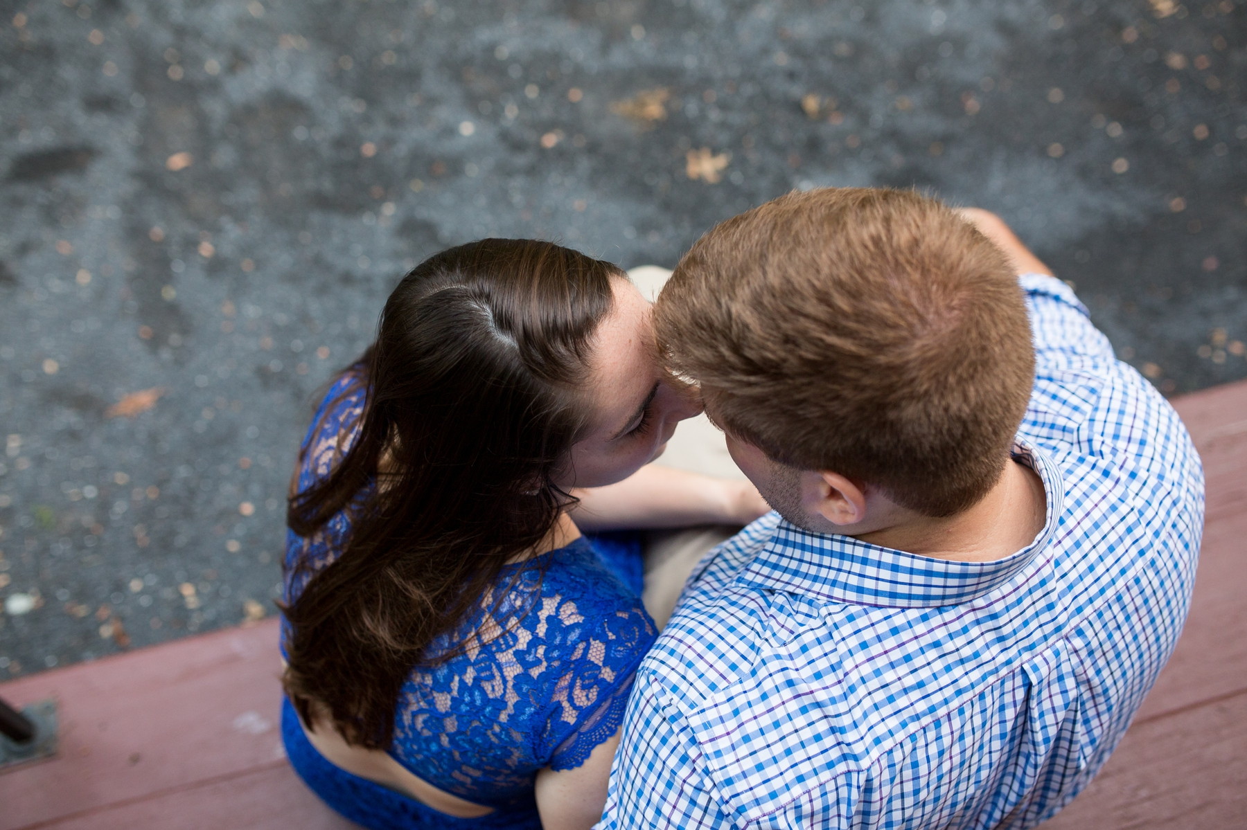 fun engagement photos at Fort Hunter